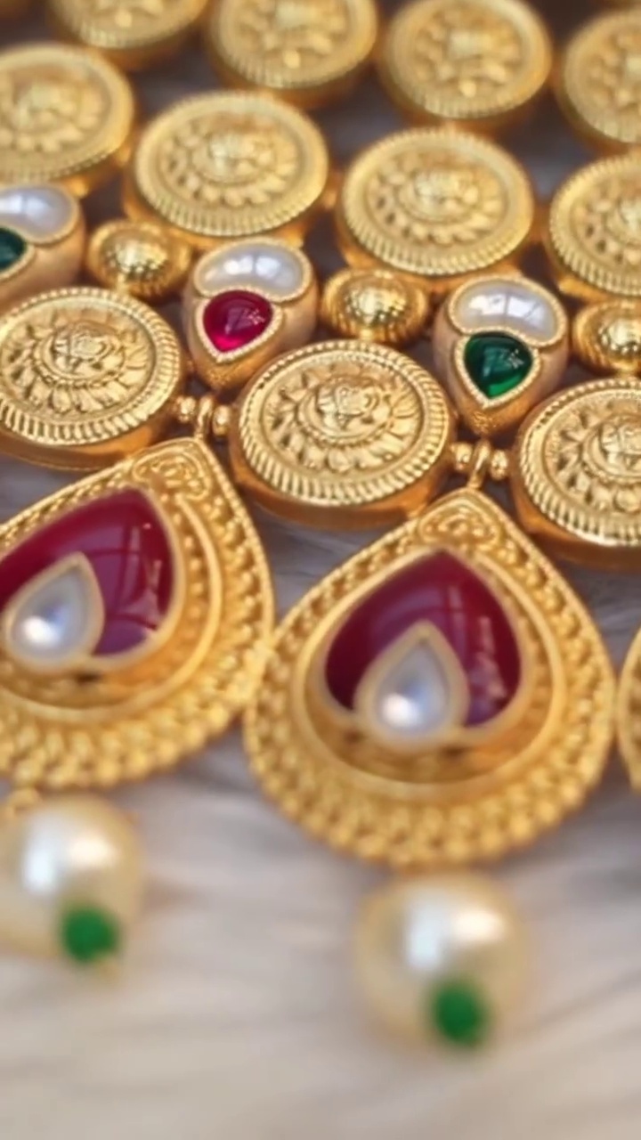 Antique Temple Jewellery Craft at Rajdeep Gold Palace Bhachau